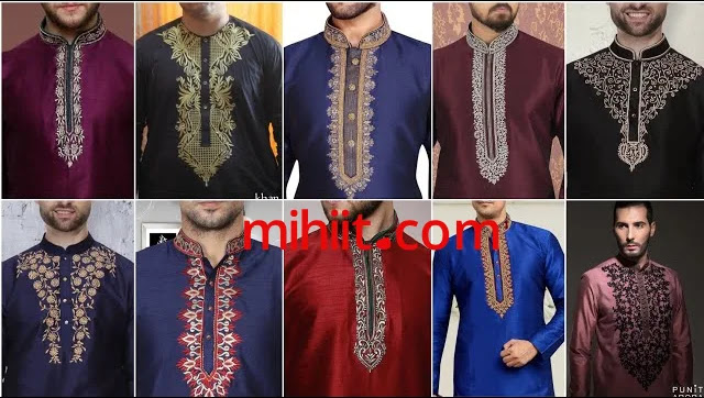 এমব্রয়ডারি করা ছেলেদের পাঞ্জাবির ডিজাইন