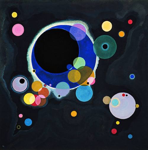 Vários Círculos, pintura de Kandinsky.