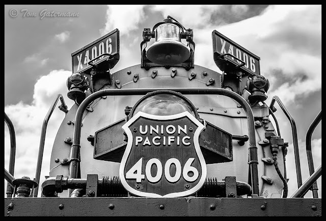 UP Big Boy 4006 - A close up of the number plate