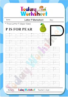 Letter P Worksheets