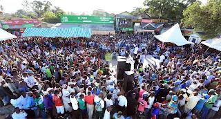 KalonzoMusyoka in Kwale rally today. 9/4/2017. PHOTO | Courtesy