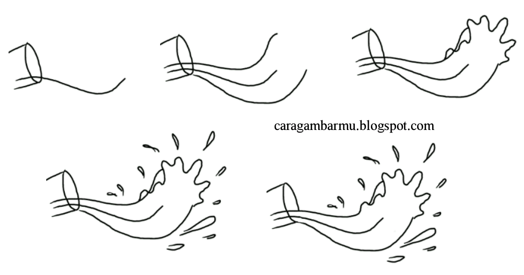 Cara dan Teknik Menggambar untuk Pemula: membuat tumpahan 