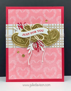 6 Stampin' Up! Adoring Hearts Valentine Cards + Sunday Stamping Video | Most Adored Sale-a-Bration Designer Paper | www.juliedavison.com #stampinup