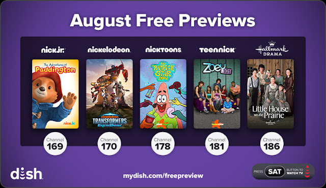 DISH August Free Previews