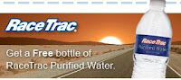 Free bottle of water from Racetrak