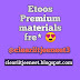Eto*s Premium materials fre* 😍