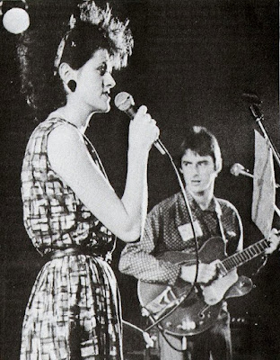 Tracey Thorne & Paul Weller on stage at the ICA, London by Mark Rusher