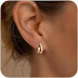 Chunky Gold Hoop Earrings for Women,