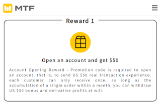 MTF $50 Forex No Deposit Bonus