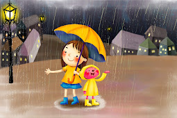 Gambar Kartun Lucu Saat Hujan
