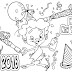 Unique Happy New Year Coloring Pages Printable