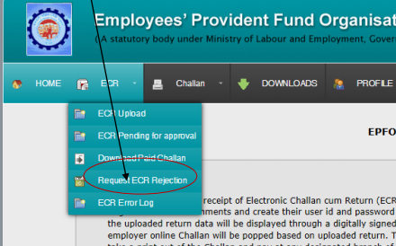 Requesting ECR Rejection