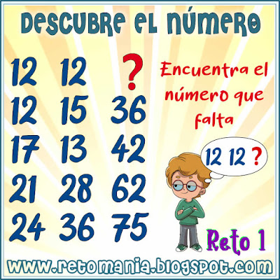 Descubre el Número,Busca el número,El Número que falta,Encuentra el número,Cuadrados Mágicos, retos matemáticos, desafíos matemáticos, problemas matemáticos, retos mentales,