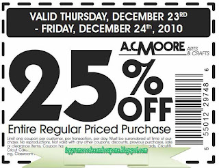 Free Printable AC Moore Coupons