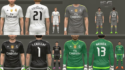 PES 2015 Real Madrid 2015-16 Kits by MoHaMmAd