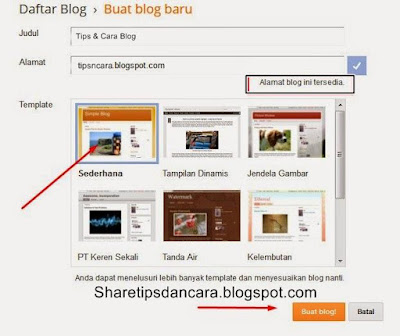 Buat Blog Di Blogger Lengkap Dengan Gambar2