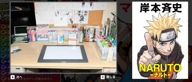 Masashi Kishimoto Desk Creator of Naruto