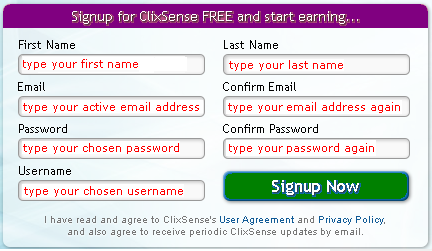 clixsense sign up online income