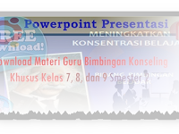 Download Materi Guru Bimbingan Konseling Khusus Kelas 7, 8, dan 9 Smester 2