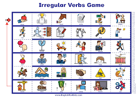 Irregular verbs game - printable resources for EFL and ESL teachers