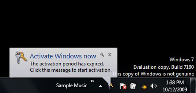 Windows 7 Genuine Notification