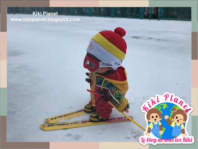 kiki monchhichi skieur ski tenue outfit