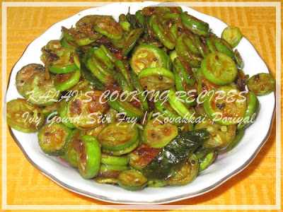 Ivy Gourd Stir Fry / Kovakkai Poriyal