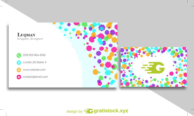 Free Download PSD Business Card With Beautiful Colored.