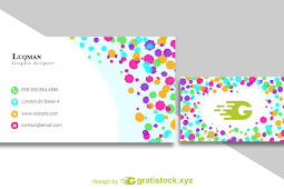 Business Card With Beautiful Colored