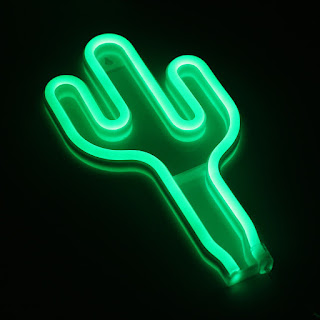 LED Neon Sign Lamp Background Night Light Xmas Wedding Room Cactus Type Decor