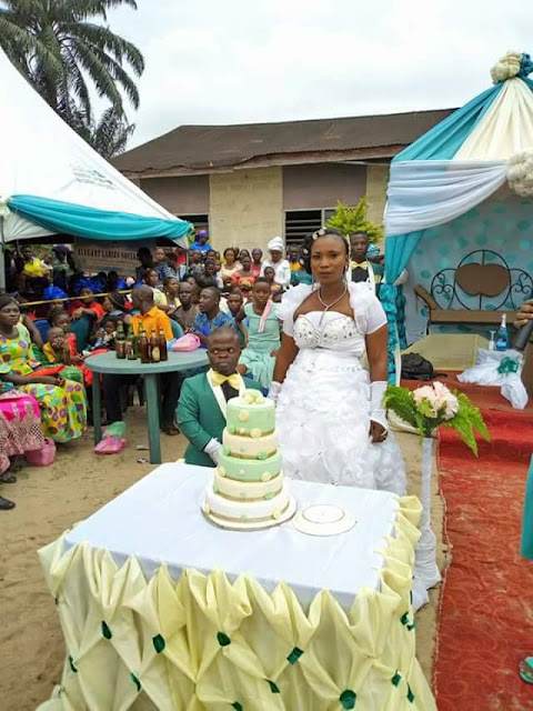 Love conquers all! Photos from the wedding of a Nigerian dwarf and his pregnant bride