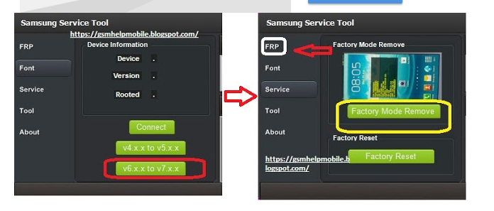 أداة إزالة حماية إ(FRP) عادة تعيين المصنع Samsung Service Tool  Frp
