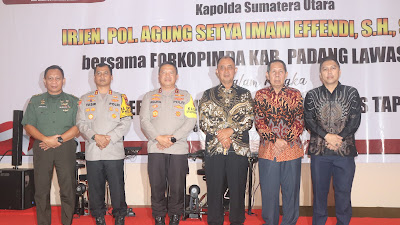 Pj. Bupati Paluta Sambut Kunker Kapoldasu ke Paluta