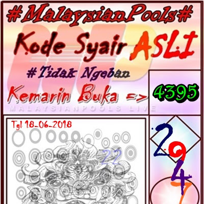 Prediksi Angka jitu Togel Malaysia Pools 18 Juni 2018