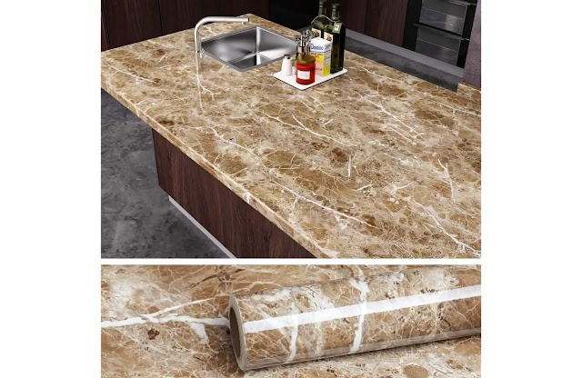 Brown Marble Countertop Granite Wallpaper