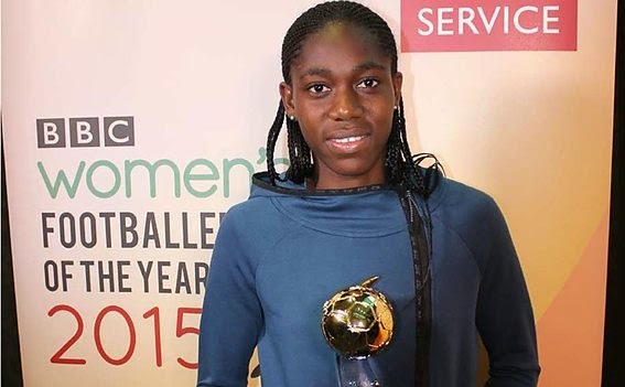 Asisat Oshoala Wins BBC Women's Footballer Of The Year