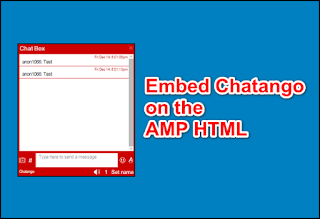 How to Embed Chatango on the Blog AMP HTML