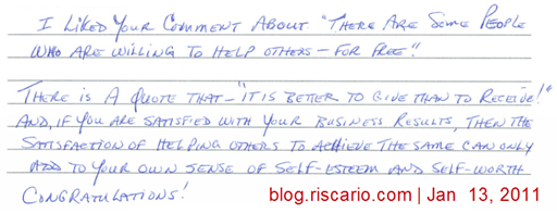 "There are some people who are willing to help others — for free."