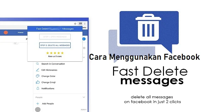 Cara Menggunakan Facebook Fast Delet Message