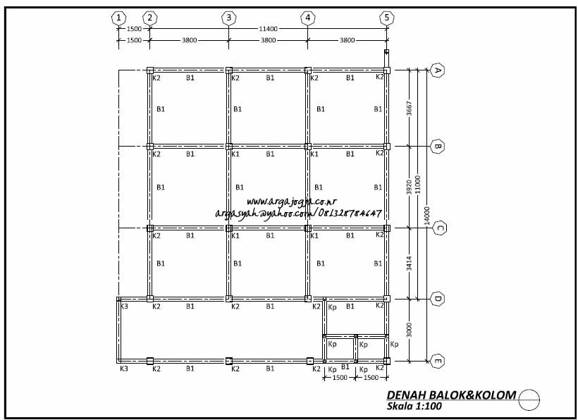 Desain Minimarket Tumbuh Dengan Luas Bangunan 180 m2