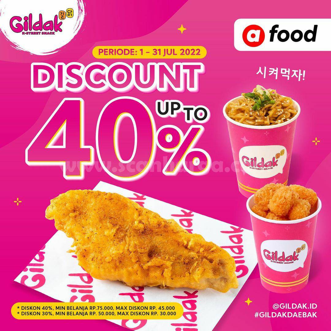 GILDAK Air Asia Food Promo - DISKON hingga 40%