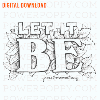 Let It Be Digital Coloring Sheet