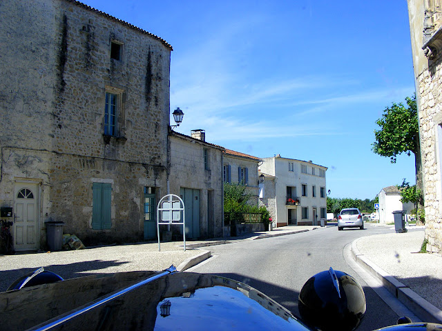 Driving through a village in Charente-Maritime, France. Photo by Loire Valley Time Travel.