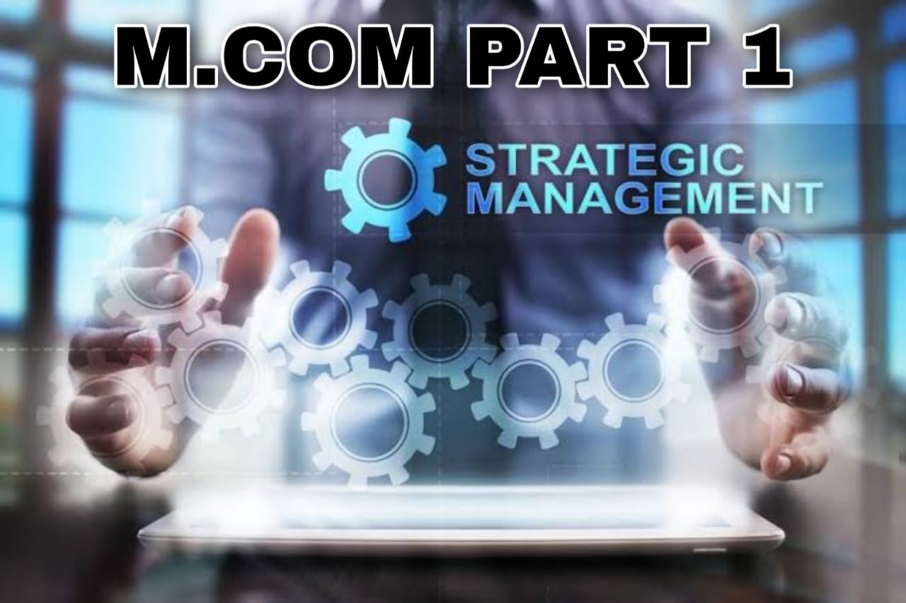 m.com part 1- strategic management mcq pdf