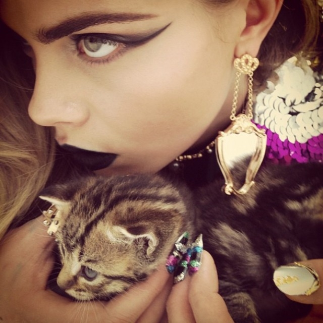 Cara Delevingne, Nick Knight, Pussycat, editorial, SHOWStudio, Instagram, Fabergé, Van Cleef and Arpels, Cartier