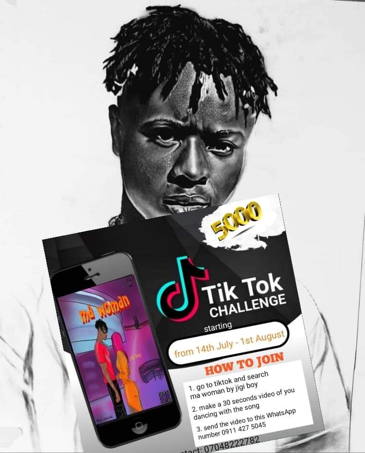 [Ent news] Jigi Boy set to launch TikTok challenge for new single ‘Ma woman’; see details + Amount to be won