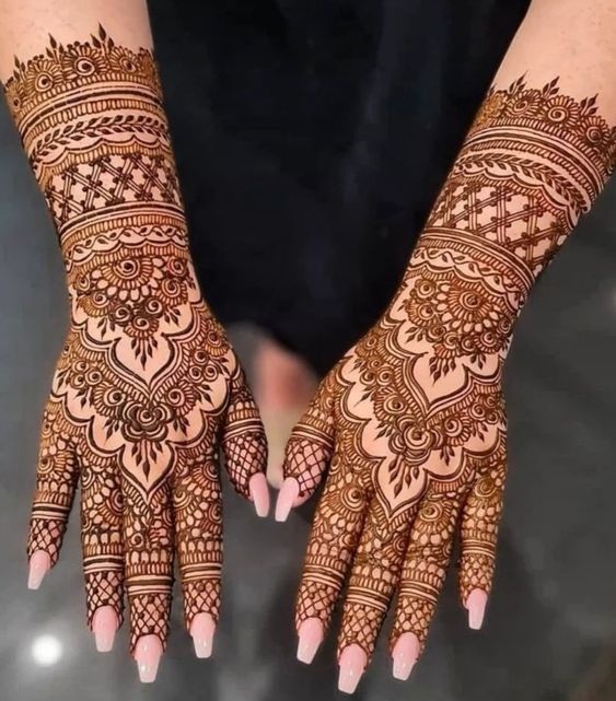 Bharwa Bridal Mehndi Design