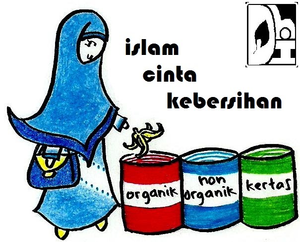 Komik Muslimah islam cinta  kebersihan