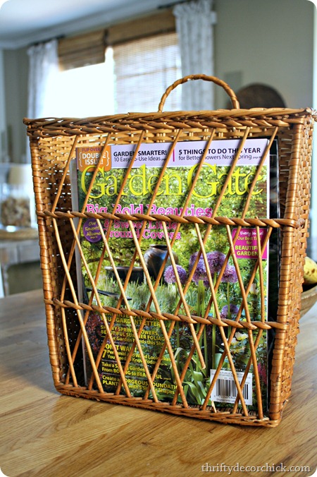 hanging magazine basket