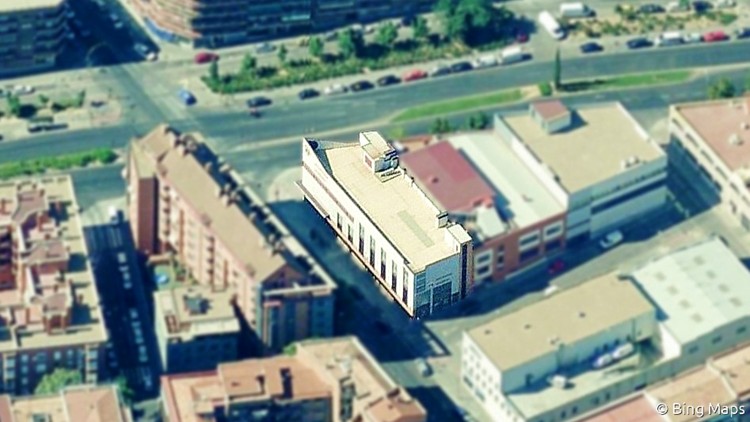 proyecto de edificio comercial en madrid bing maps persianas muñez 